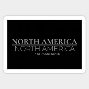 NORTH AMERICA 1 OF 7 CONTINENTS Sticker